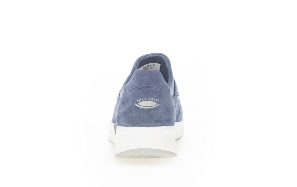 Gabor Rollingsoft Sneaker low Schlupfschuh Wechselfußbett  blau S12   86.951.26 4,5 | jeans | 