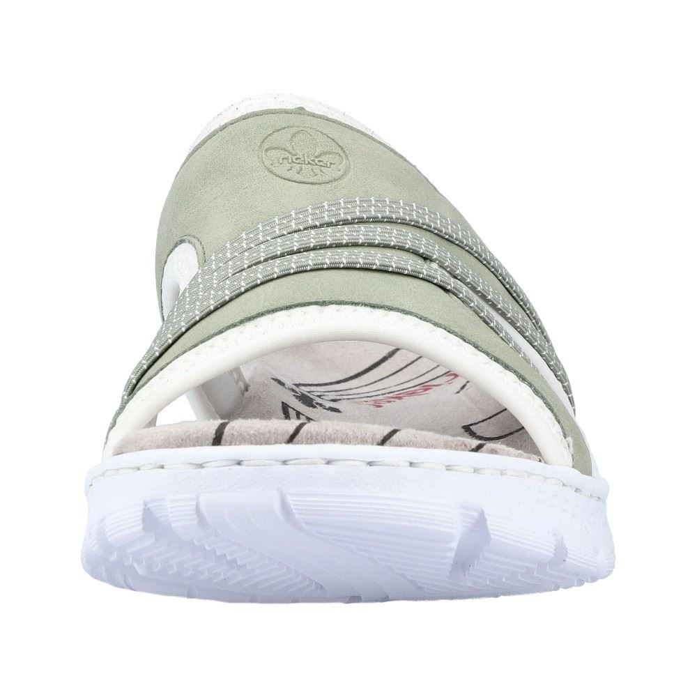 Rieker Antistress Damen Pantolette sportiv grün S12  67880-52 