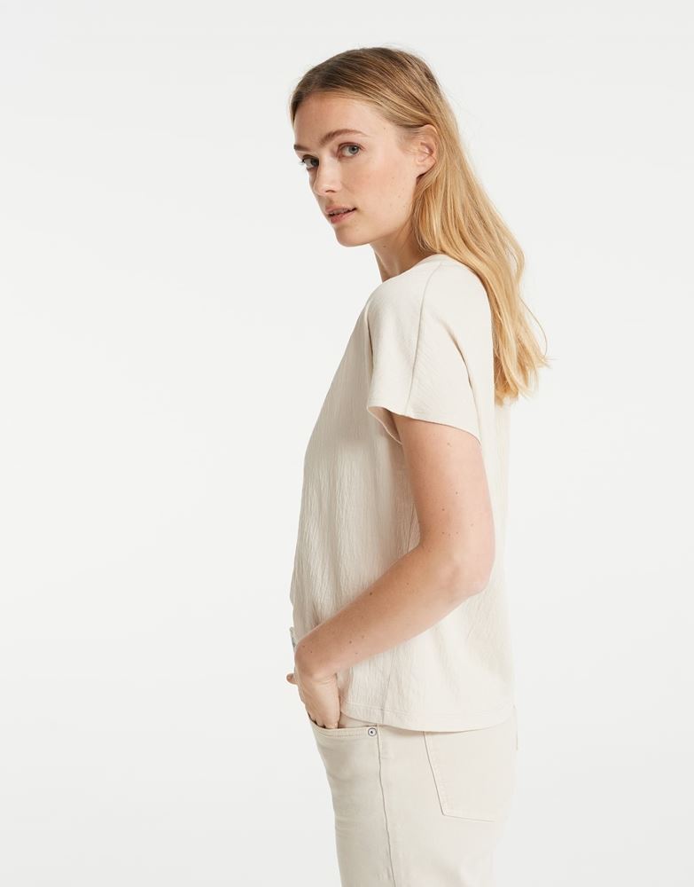 OPUS Shirt Skirius beige blau S12  10038410406122 