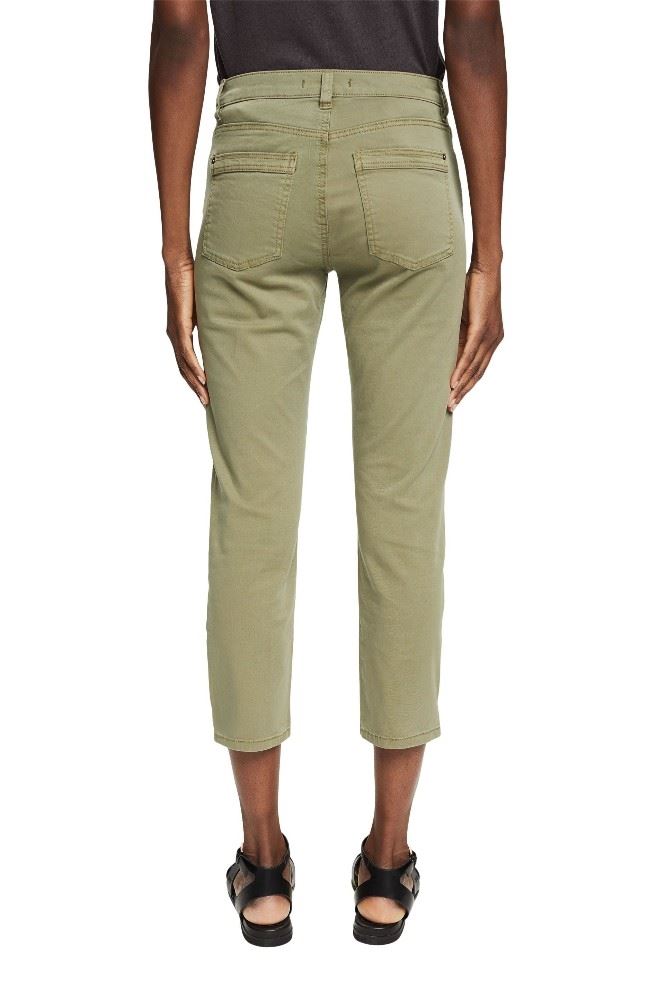 ESPRIT Caprihose seitliche Saumschlitze weiß, grün S12 042EE1B328 