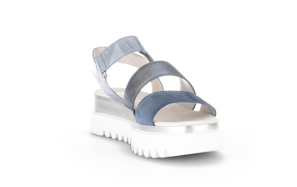 Gabor Sandalette Keilabsatz blau S13  24.610.66 