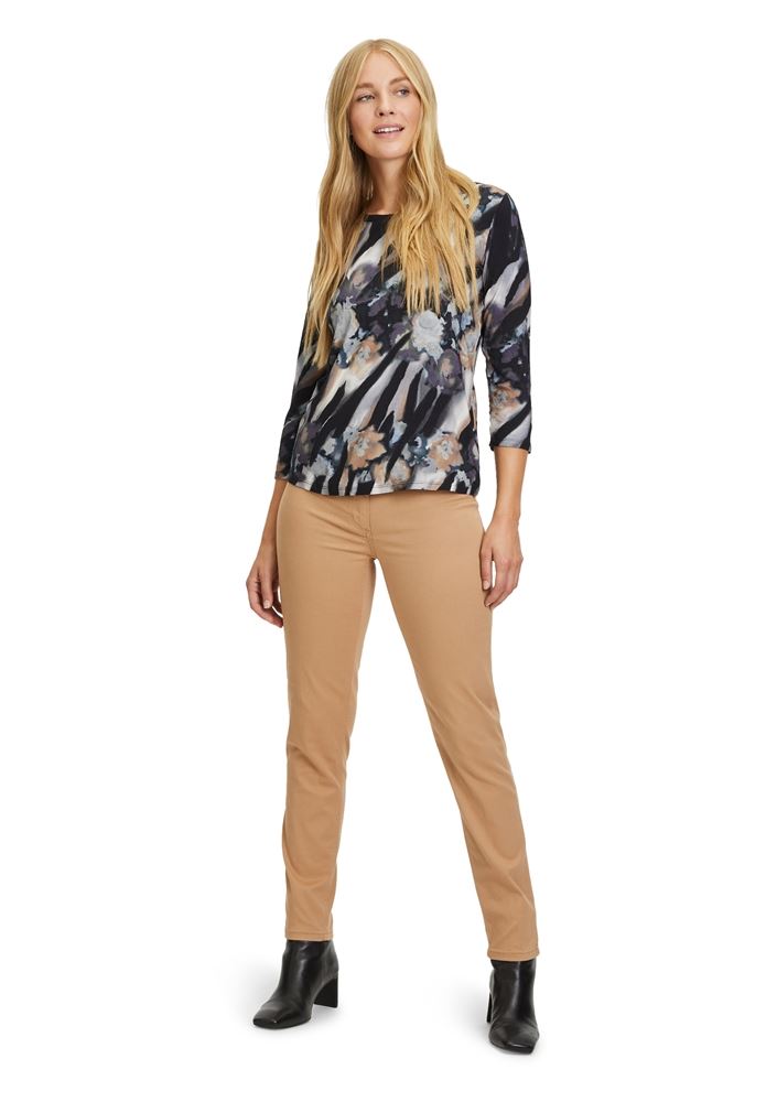 Betty Barclay Hose Slim Fit Mid Waist beige S22 66251060 46 | 7030 Golden Cam | 