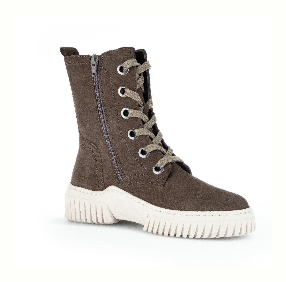 Gabor Schnürstiefel S21 73.763.19 4 | tartufo (beige) | F