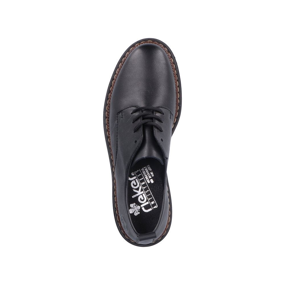 Rieker Antistress Damen Schnürschuh Leder schwarz S23 52052-00 