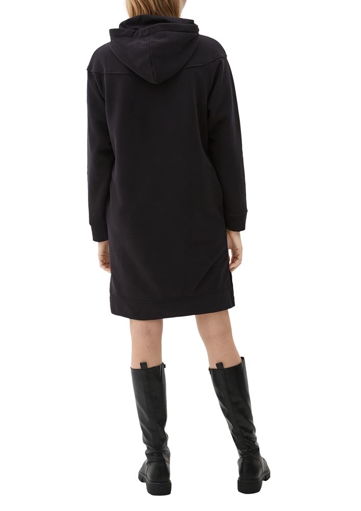 s.Oliver Sweatkleid mit Kapuze grau, braun S22  2122560 40 | 8764 BROWN | 
