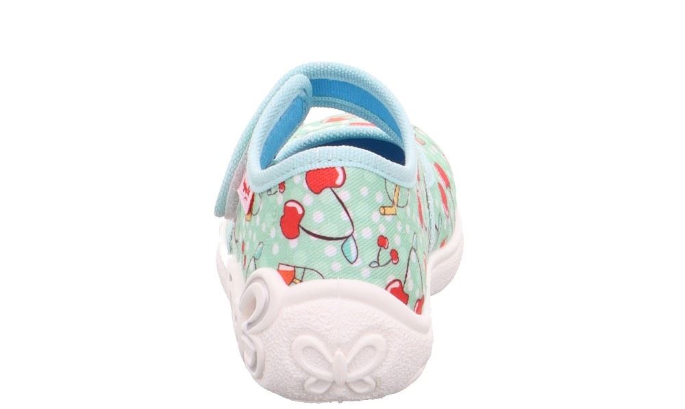 SUPERFIT Hausschuh BELINDA Grün Rot 1-800288-7010 