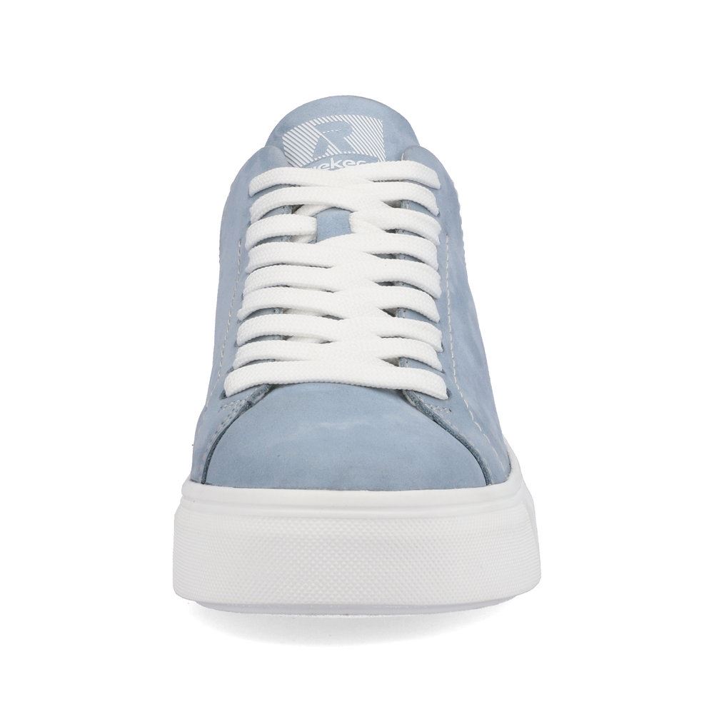 Rieker EVOLUTION Damen Sneaker Leder Plateausohle Wechselfußbett blau S13 W0500-12 