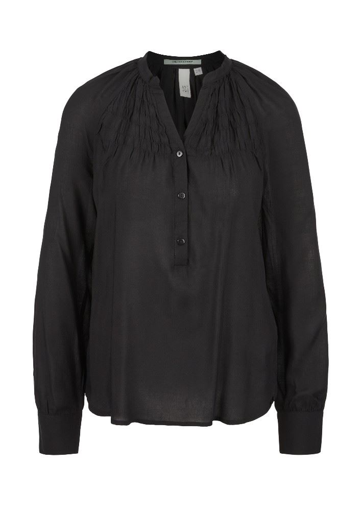 QS designed by Leichte Bluse mit Raffung 2058785 