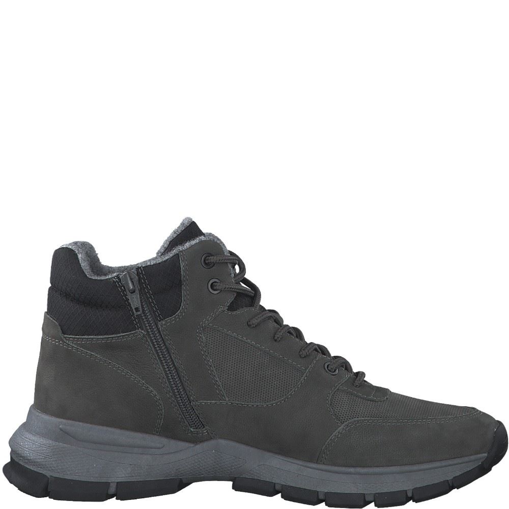 s.Oliver Herren Schnürboots Schnürschuh  Warmfutter grau schwarz S22 5-5-15201-29 42 | 341 TAUPE | 