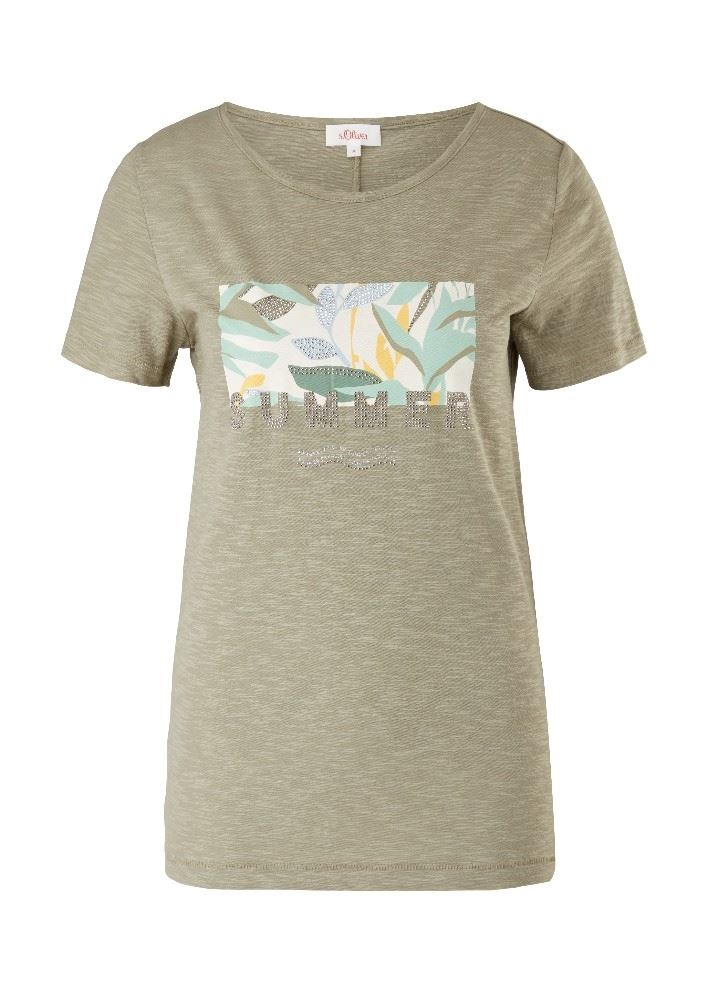 s.Oliver Print- Shirt Schmucksteine S11 2101625 