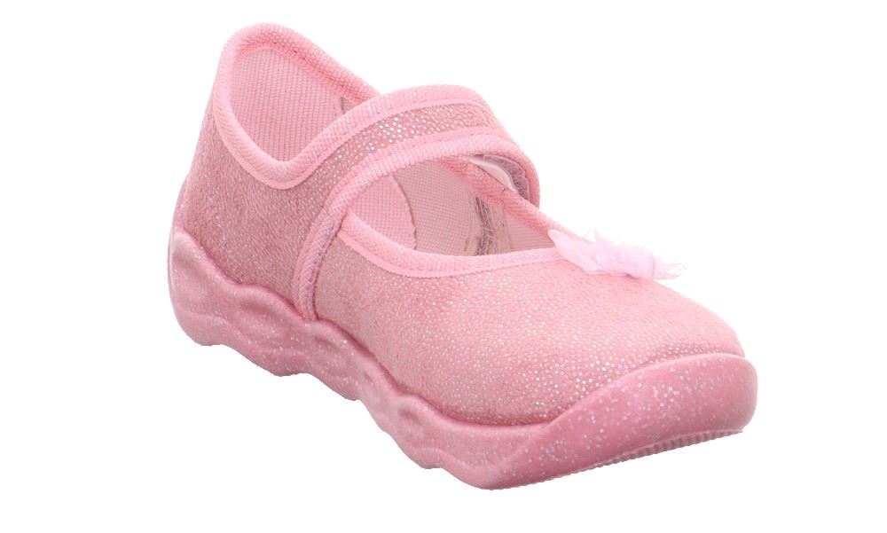 superfit BUBBLE Rosa Hausschuh mit Klettverschluss 1-006271-5500 