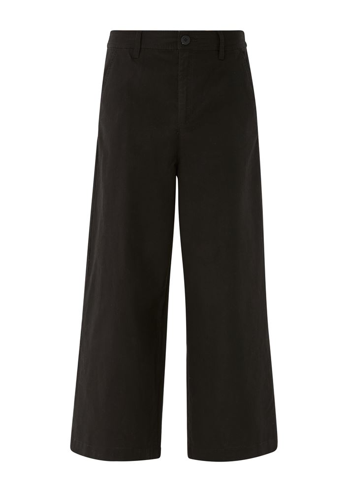 QS designed by Regular: Culotte aus Leinenmix grün,schwarz S13  2127625 
