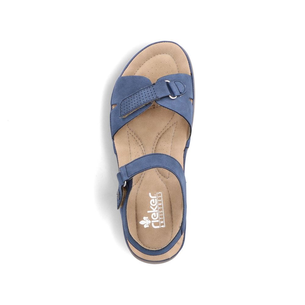 Rieker Antistress Damen Riemchensandale Klettverschluss blau S13 64853-14 