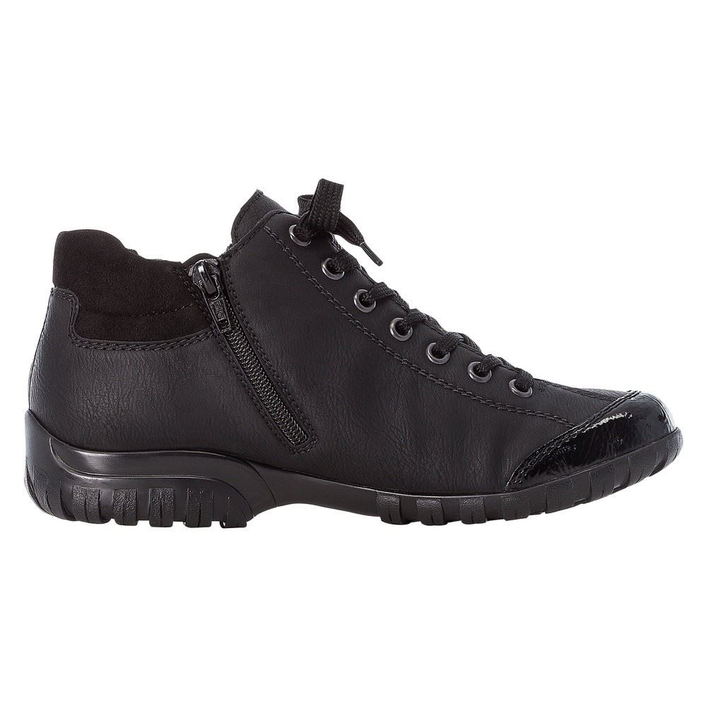 Rieker Schnürschuh TEX-Membran Reißverschluss schwarz L4613 