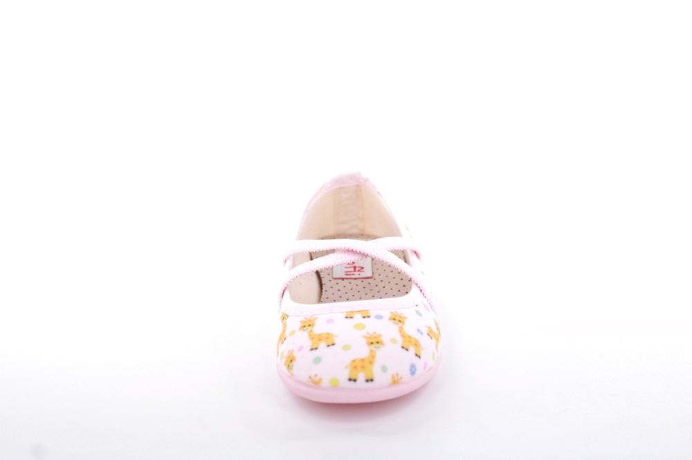 s`knöpfli Kinder Hausschuh Schlupfscuh Mädchen Giraffen- Motiv rosa S13 I28670 