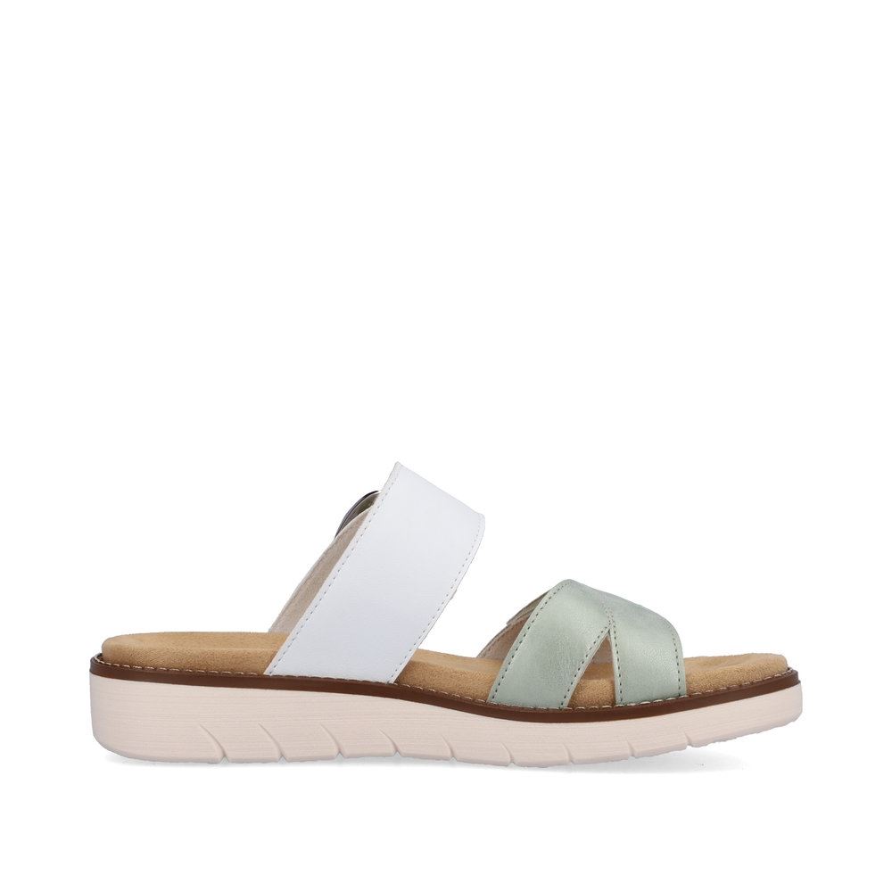 Remonte Damen Pantoletten pastellgrün-altweiß S13  D2048-52 