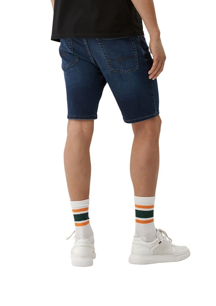 QS designed by Herren Denimshorts mit Waschung S13 2127790 