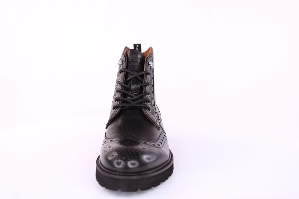 Marc Shoes Herren Schnürboot Brogue Lochverzierung schwarz S21 831631 42 | 00671 black | 