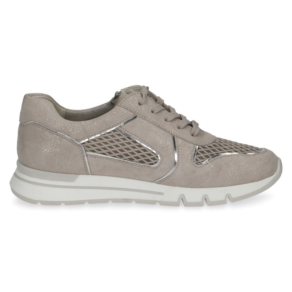 Caprice walking on Air Damen Sneaker Wechselfußbett Airmotion grau grün S13 9-9-23706-20 