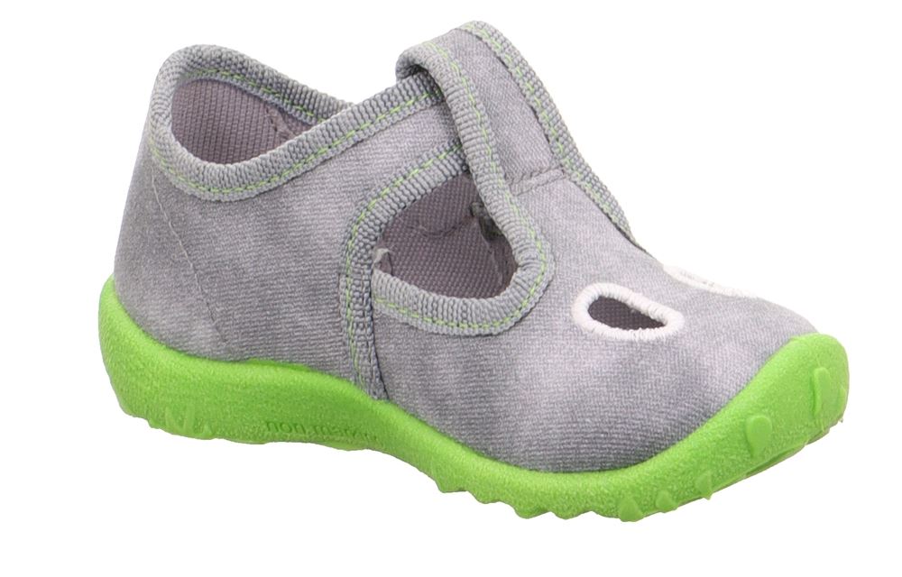 Legero Hausschuh mit Klettverschluss SPOTTY - grau S13  1-009248-2500 