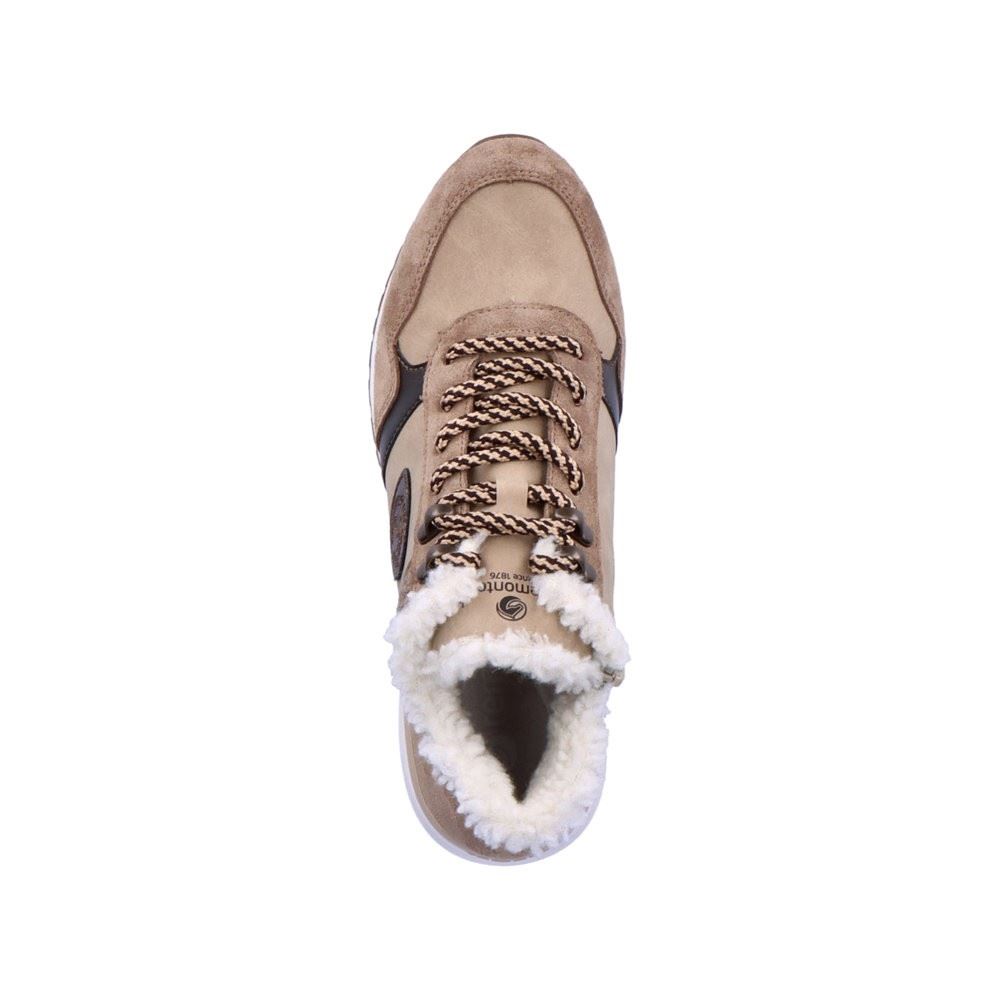 Remonte Damen Sneaker High Schnürschuh Wechselfußbett Warmfutter braun S22 R3772-60 