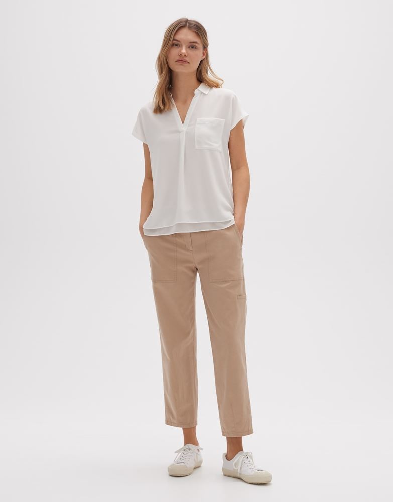 OPUS Shirtbluse Fuliso Kurzarm weiß S13 1016394624100 
