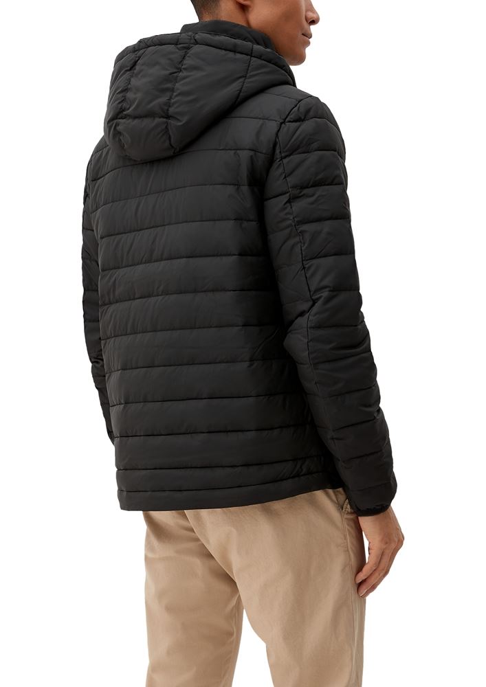 s.Oliver Herren Steppjacke Stehkragen Light- Down- Optik Zwei- Wege- Reißverschluss  S22 2115321 