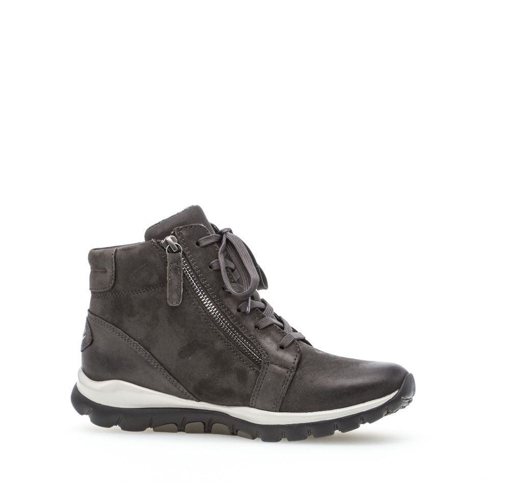 Gabor rollingsoft Schnüstiefelette grau S21 76.868.39 4,5 | dark-grey (Mel. | 