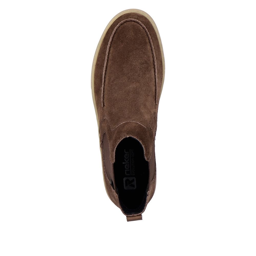 Rieker Evolution Herren Chelsea- Boots Rauleder Wechselfußbett braun S23 U0761-25 