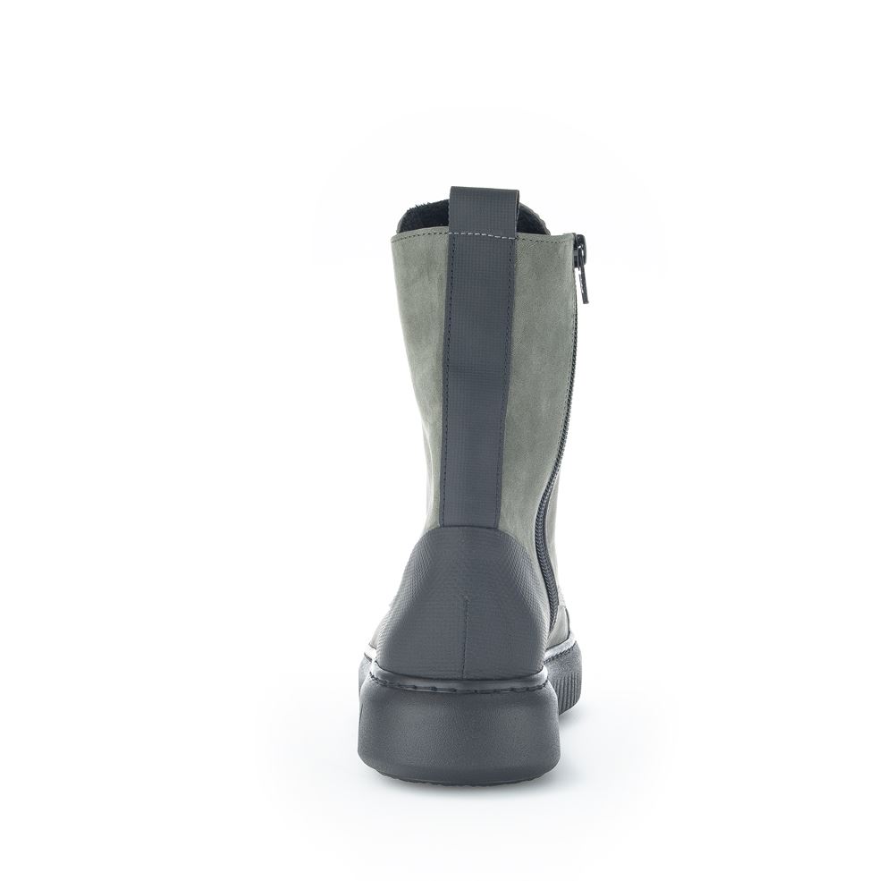 Gabor Damen Winterstiefelette  COMFORT-Mehrweite OPTIFIT-Wechselfußbett warm gefüttert grün S22 96.514.33 