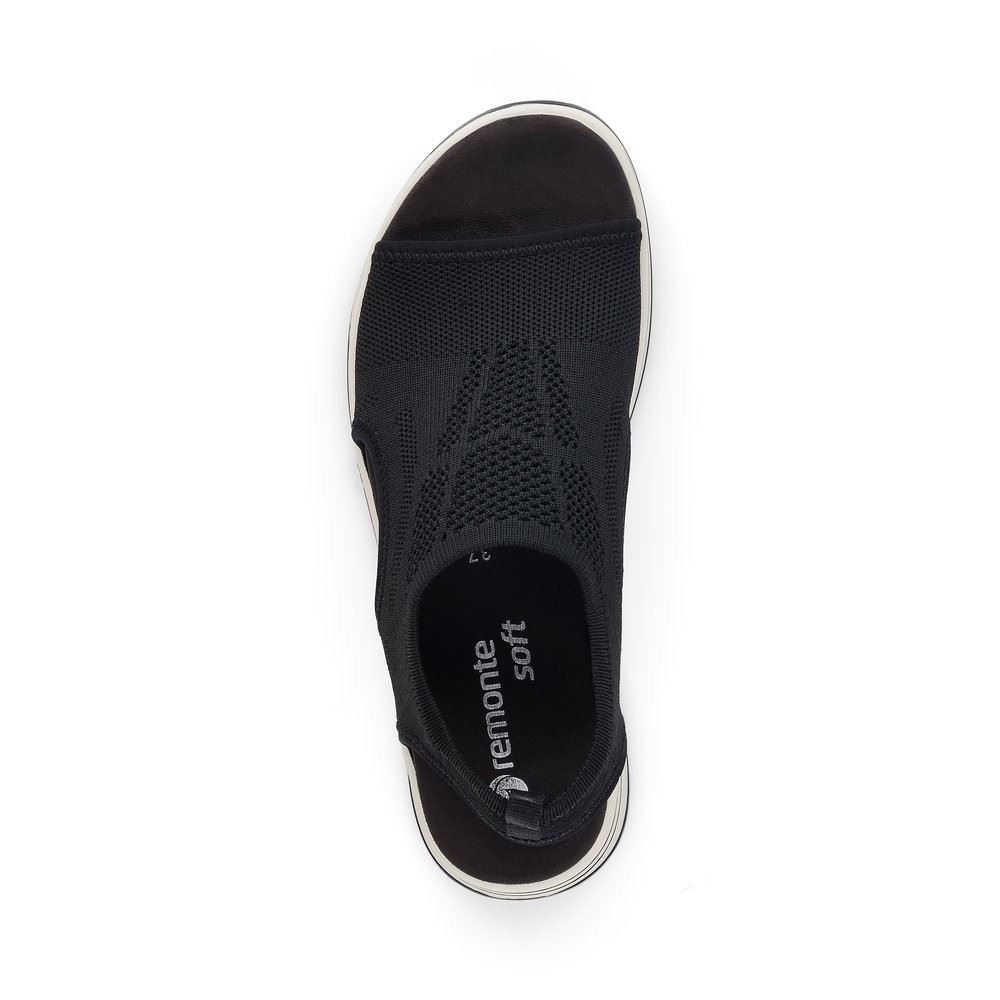 Remonte Sandalette Gummizug Plateau Memosoft schwarz R2955-02 38 | schwarz | F