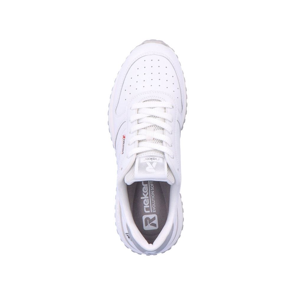 Rieker EVOLUTION Damen Sneaker Leder Wechselfußbett weiß S13 W0600-80 