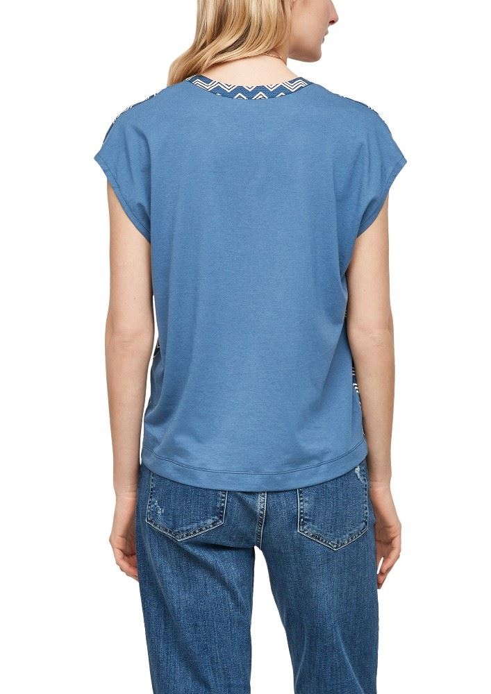 s. Oliver Blusenshirt Tunika rot blau 2063164 