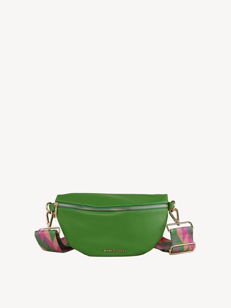 Marco Tozzi Bauchtasche grün, schwarz, pink S13  2-2-61025-20 
