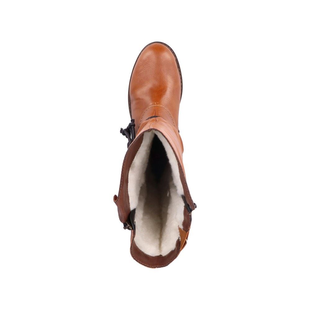 Rieker Antistress Damen Stiefel Langschaft TEX- Membran Warmfutter braun S22  Z4758-24 38 | cayenne/brandy | F