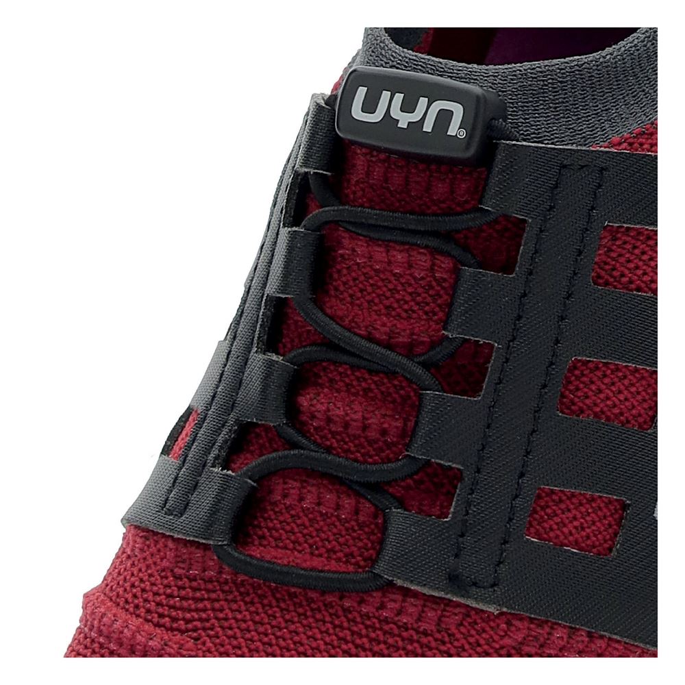 UYN 3D RIBS TUNE Damen Schuh Sneaker Merinowolle grün, rot S13  Y100052-93 