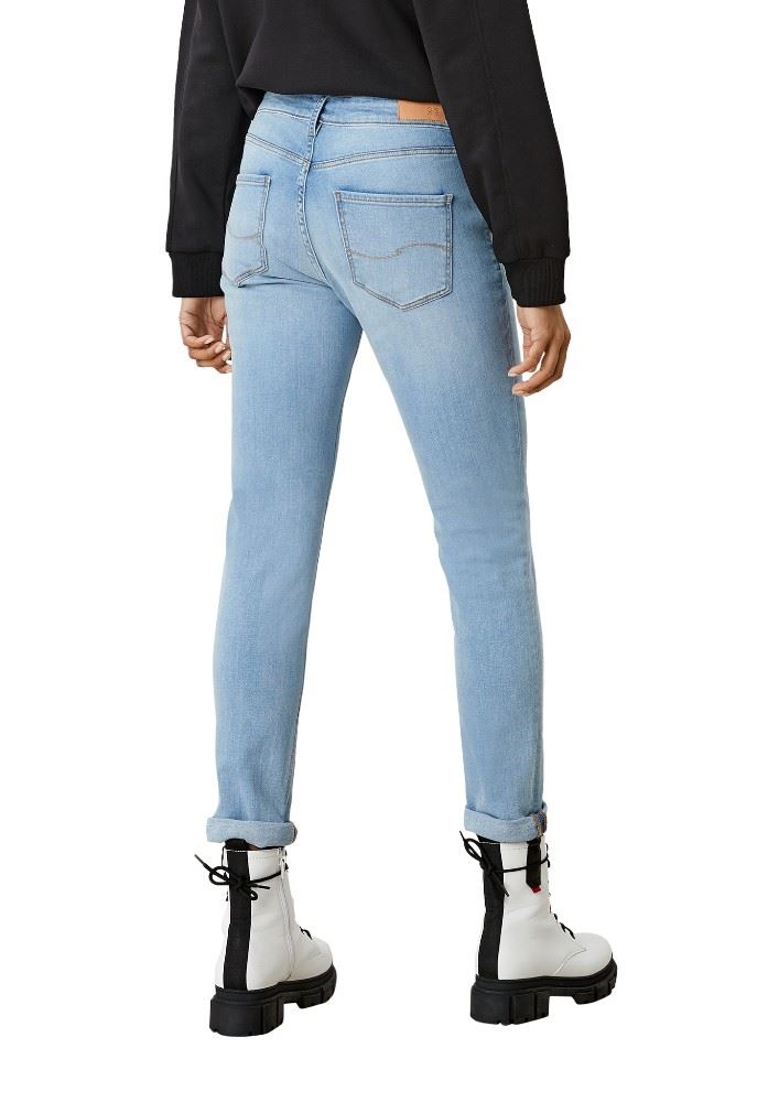 QS designed by Slim Jeans mit schmalem Bein 2111327 