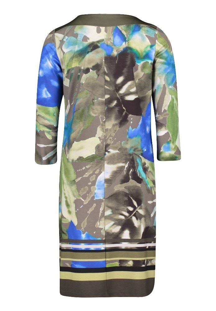 Betty Barclay Businesskleid 3/4 Arm khaki blau S12 11342996 38 | 5881 Khaki/Blue | 