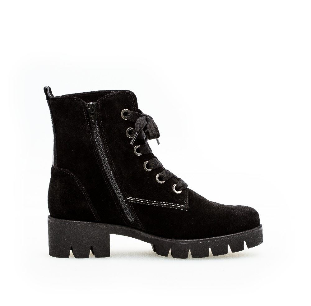 Gabor Schnürstiefelette schwarz S21 71.711.17 5 | schwarz | F