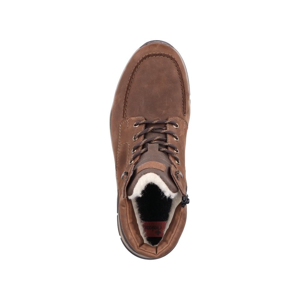 Rieker Antistress Herren Schnürboot Schnürschuh Leder TEX- Membran  braun S21 31240-22 40 | noce/peanut | H