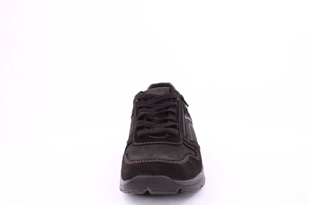 IMAC Herren Schnürschuh Sneaker  Nubukleder bequem schwarz S21 803178 40 | nero | 