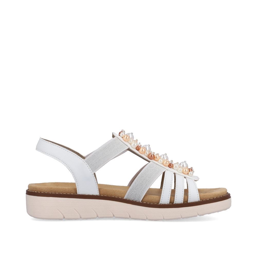 Remonte Damen Riemchensandalen edelweiß S13  D2047-80 39 | weiss/weiss-sil | F