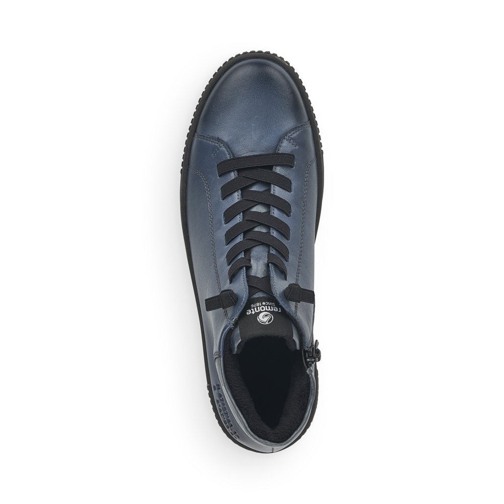 Remonte Stiefelette Boots Leder blau S21  R7995-14 