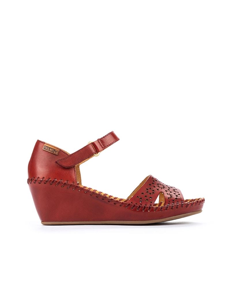 Pikolinos Sandale Keilabsatz rot 943-1691 