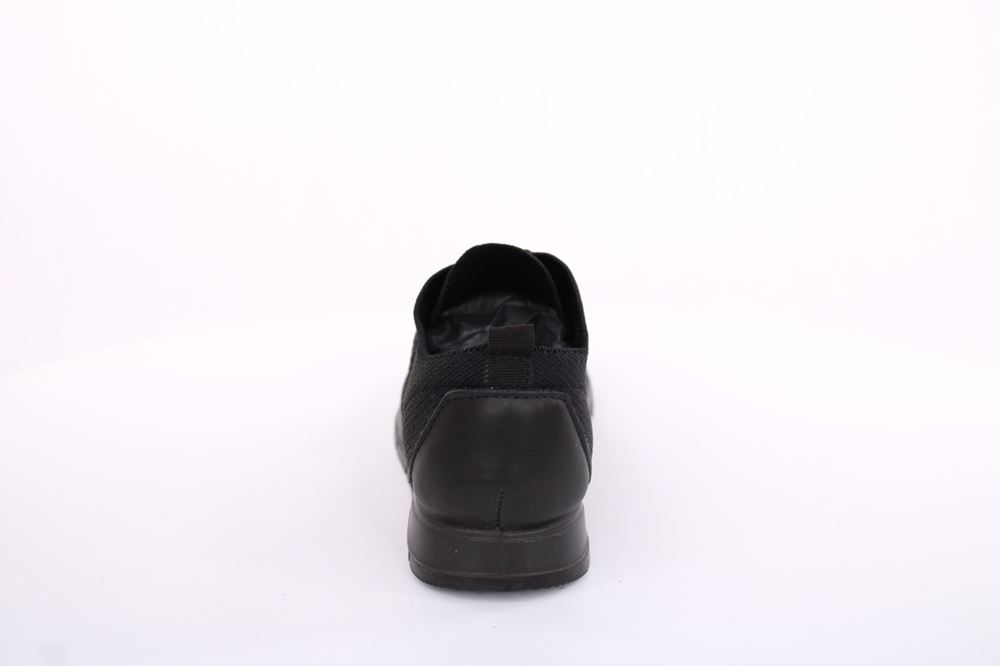Imac Damen Schnürschuh Stoffschuh leicht durchbrochen schwarz S13 355690 
