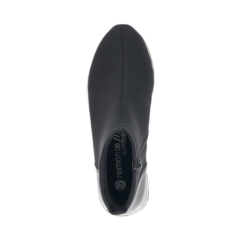 Remonte Schnürstiefel Tex - Membran schwarz Wechselfußbett Reißverschluss R2571-02 40 | nero/schwarz | F