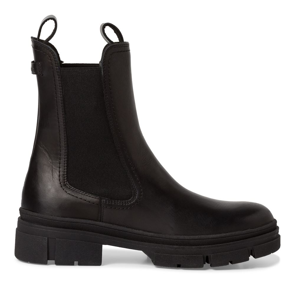 Tamaris Chelsea Boots Leder TOUCHit- Fußbett beige, schwarz S23 1-25901-41 