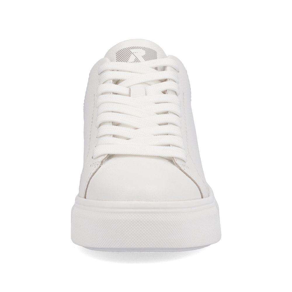 Rieker EVOLUTION Damen Sneaker Leder Plateau- Sohle Wechselfußbett weiß S13 W0500-80 