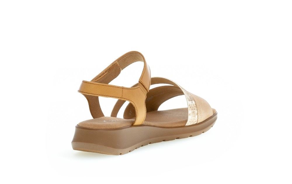 Gabor Sandale Riemchensandale Leder beige 62.491.52 6 | caramel/beige/c | H