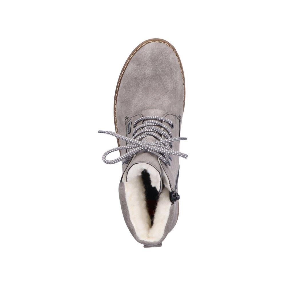 Rieker Antistress Damen Schnürboot Schnürstiefelette TEX- Membran Warmfutter grau S22 Y9125-40 